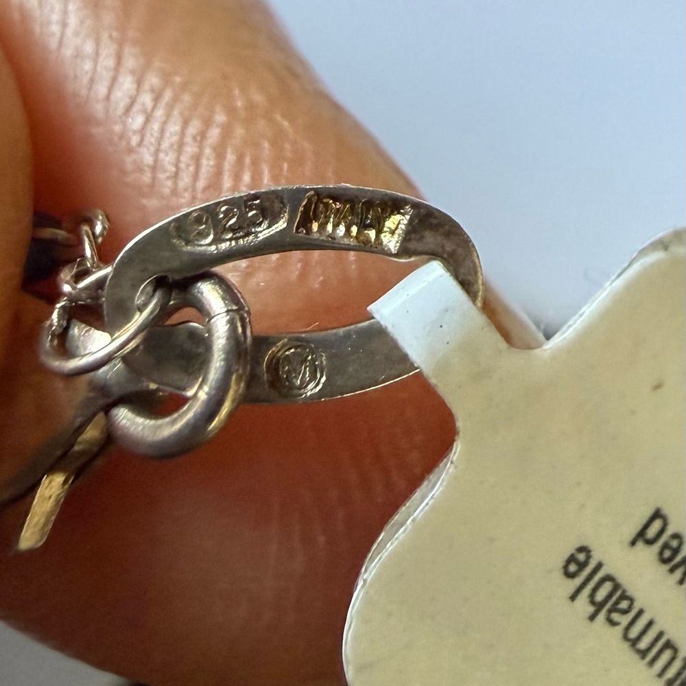 Giani Bernini Sterling Silver Rainbow Anklet - Picture 5 of 6